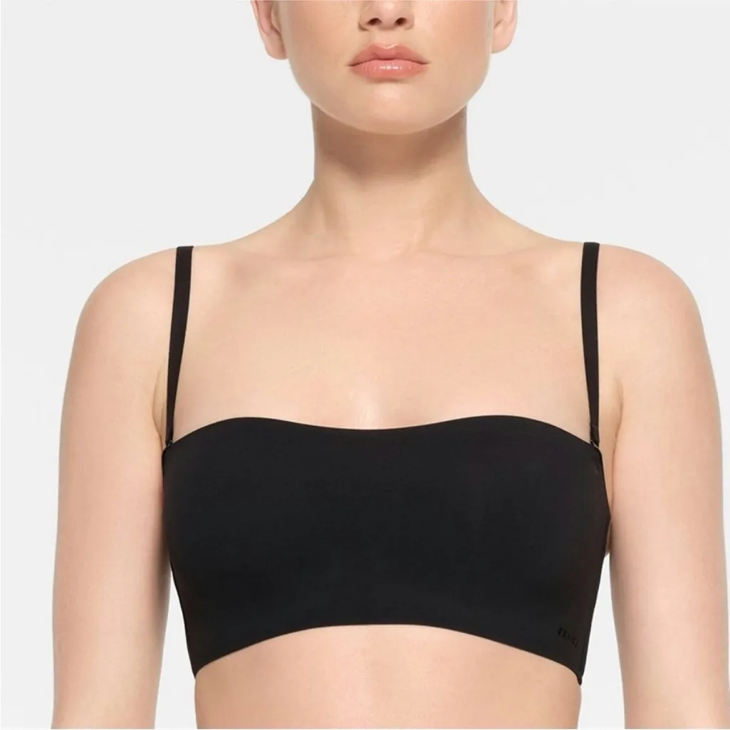 SKIMS NAKED BANDEAU BRA IN ONYX NWT‎ strapless size XXS - Image 3