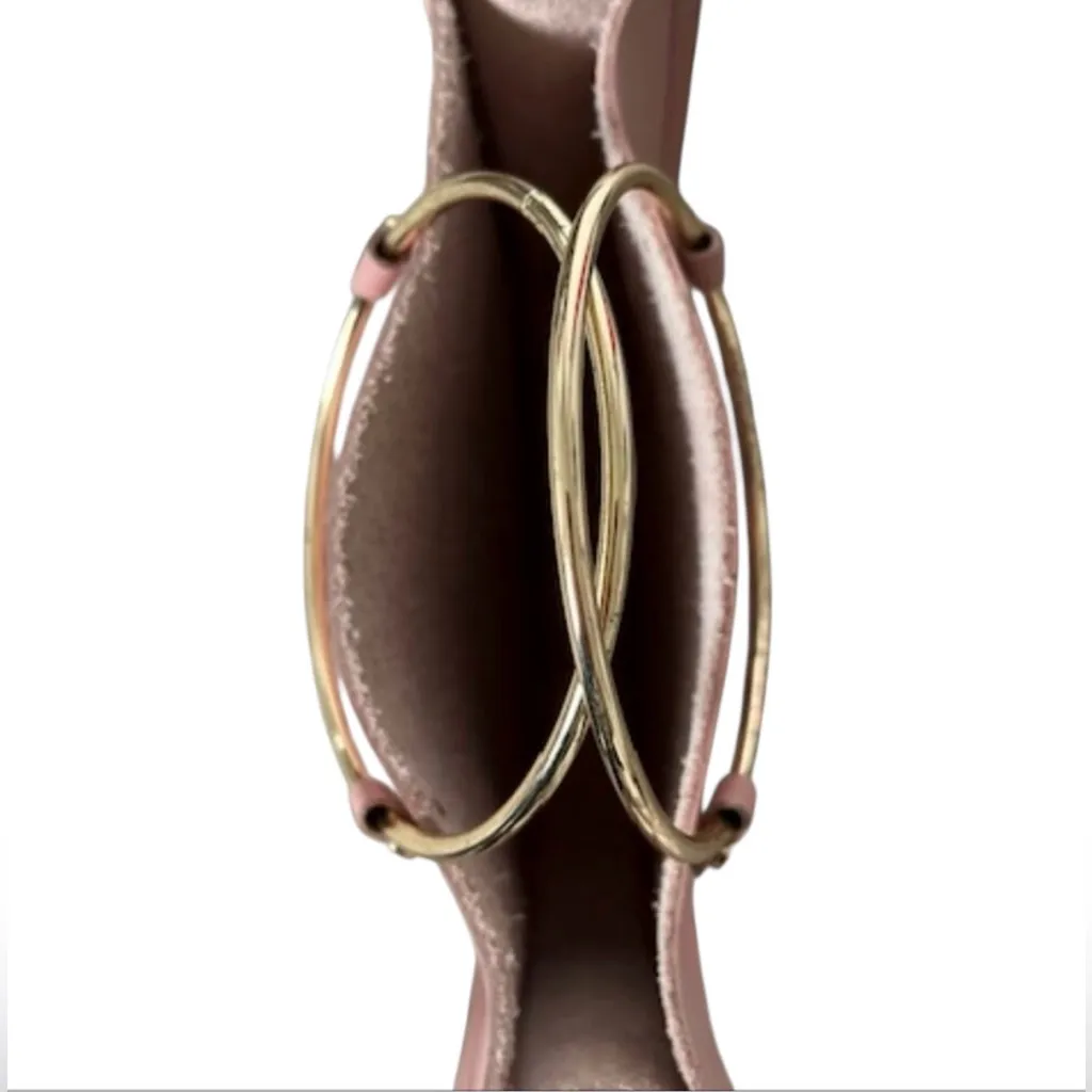 Future Glory Rockwell Midi Leather Bag in Soft Pink - Image 4