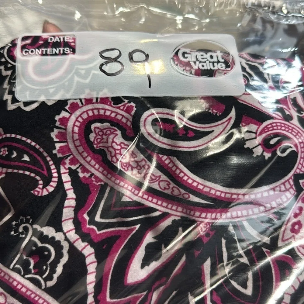 Paisley Print Dress‎ V Neck 3/4 Sleeve Stretch Comfortable Casual Day Party Black - Image 7