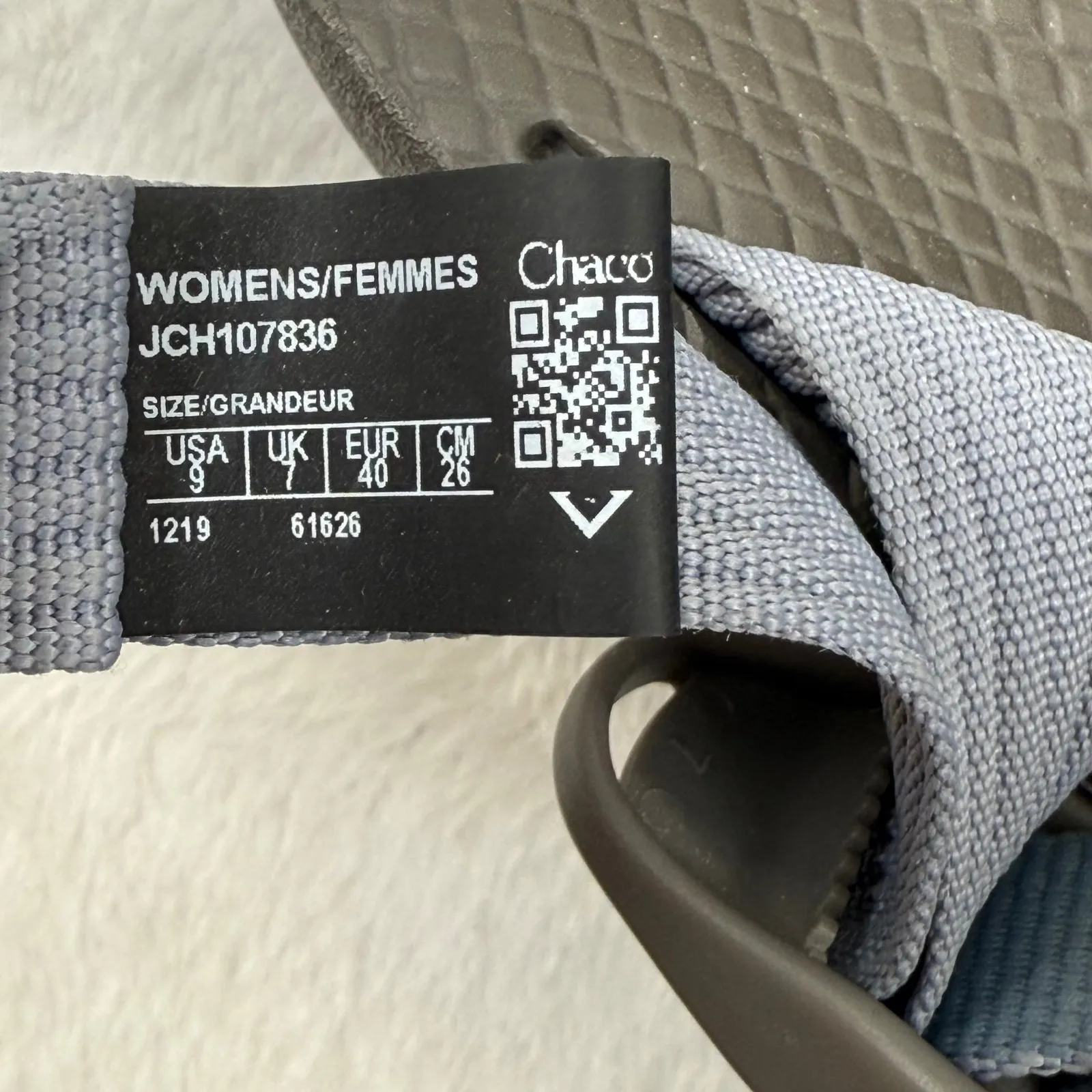 Chaco Womens JCH107836 Gray Adjustable Strap Sandals Size‎ 9 Casual Shoes - Image 6