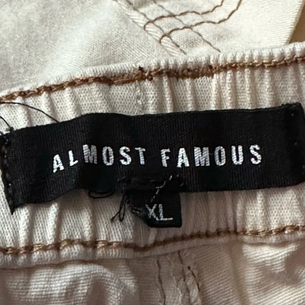 Cream Inverted Cargo Pants - Image 6