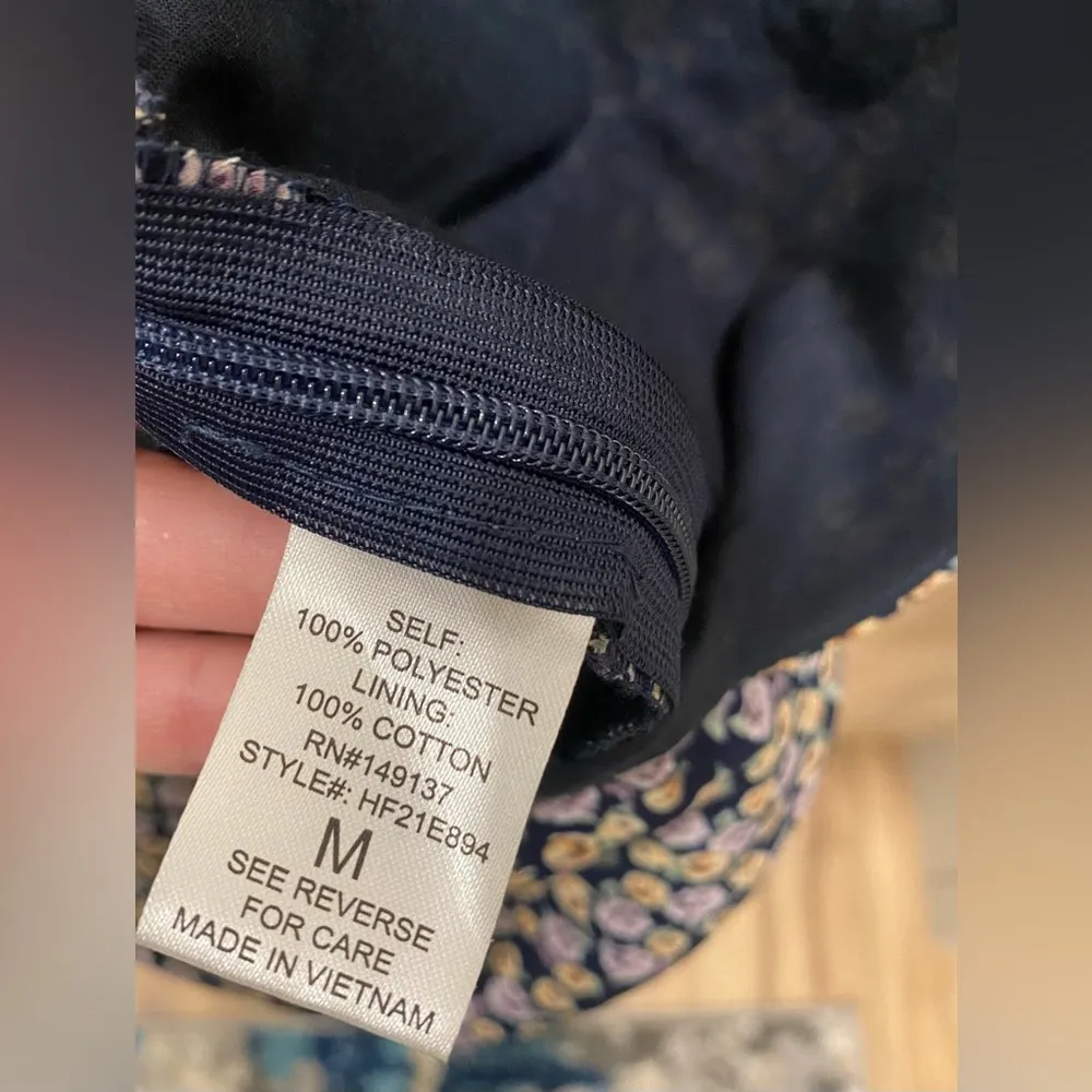 NWT  90s Inspired Floral Summer Mini Dress With Criss Cross Tie Back - Image 10