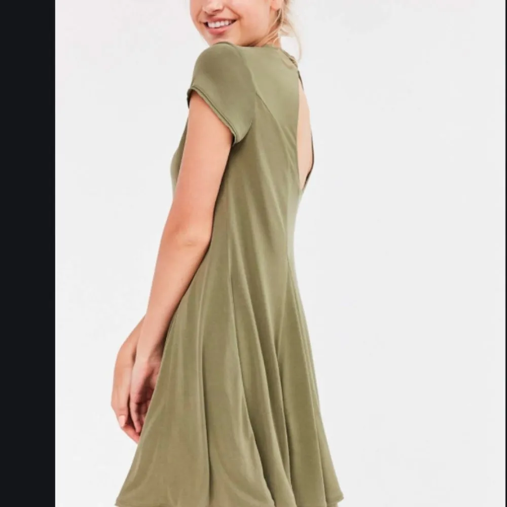 UO Silence + Noise Violetta Cupro Mock-Neck Dress - Image 2