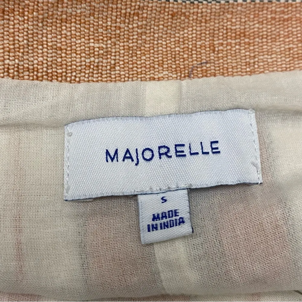 Majorelle Cream Vertical Stripe Pencil Skirt - Image 6