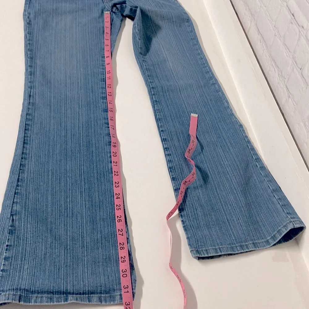 Vintage Z Cavaricci jeans size 5 cotton blend denim lined pattern lightweight Blue - Image 5