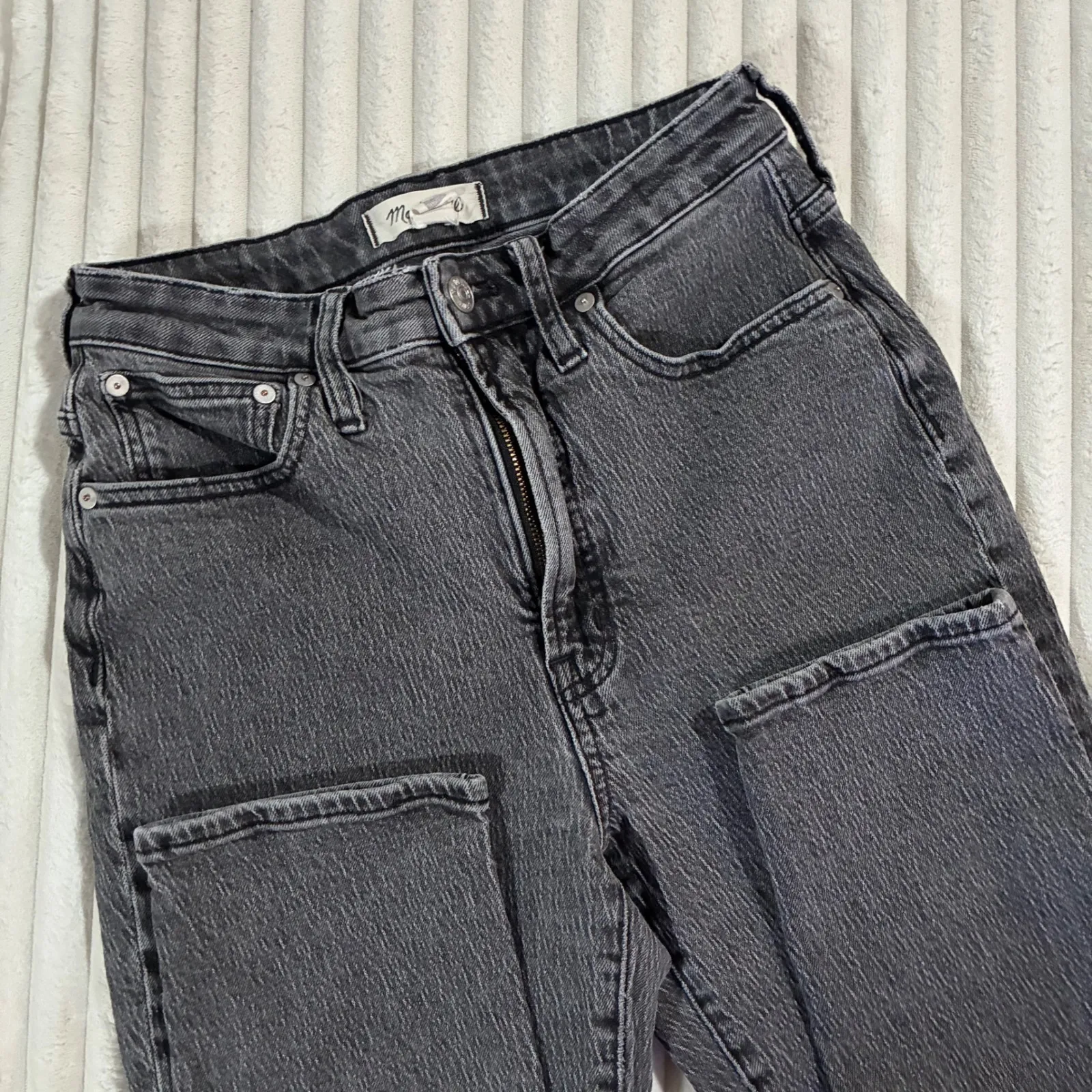 Madewell The Curvy Perfect Vintage Jean Charcoal Wash Size 27 High Rise - Image 3