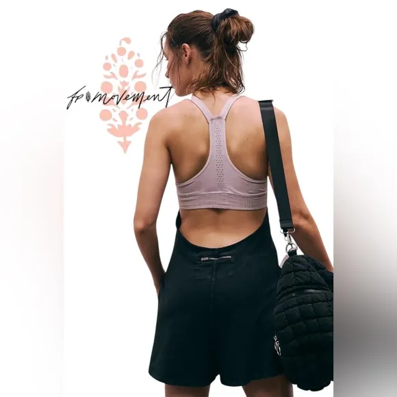 NWT Free People FP Movement Hot Shot Halter Romper - Image 3