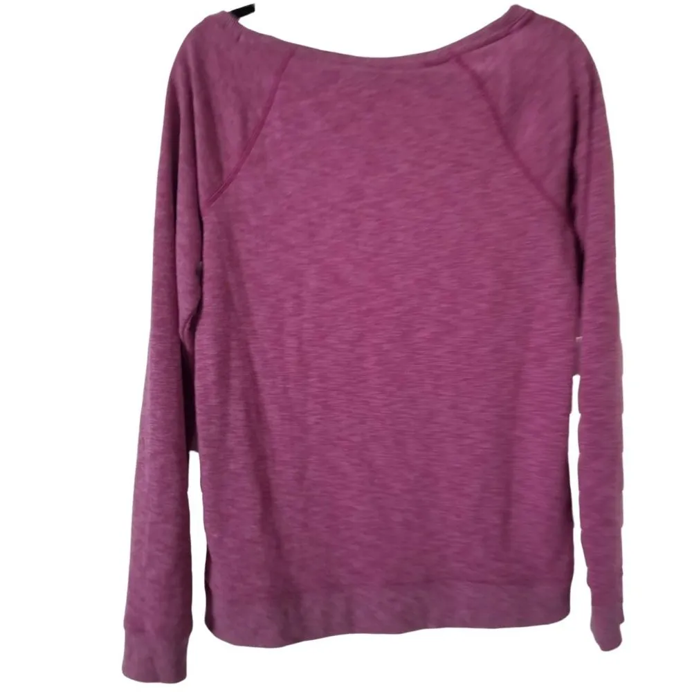 Under Armor M Heat Gear Boatneck Purple Sweatshirt - Image 2