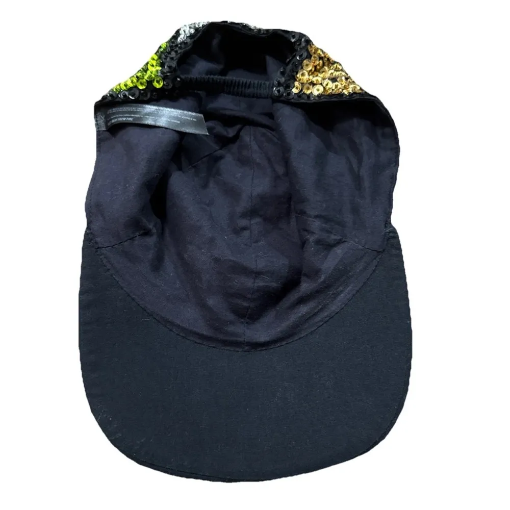 Sequin Baseball Cap Multicolor Black - Image 5