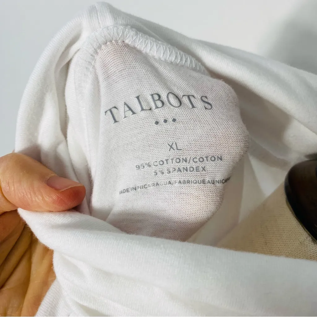 TALBOTS Basic White Turtleneck Top - Image 5