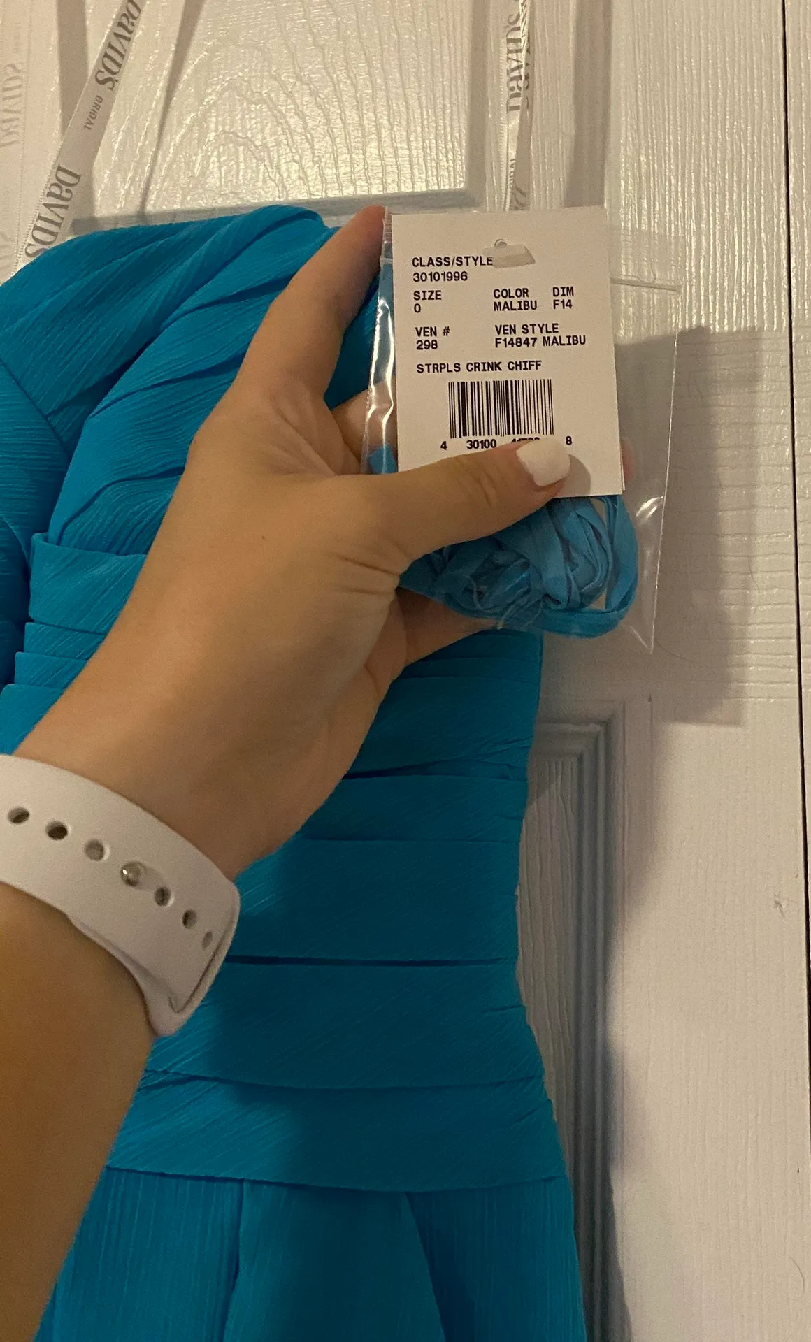 Blue Bridesmaid Dress - Image 4