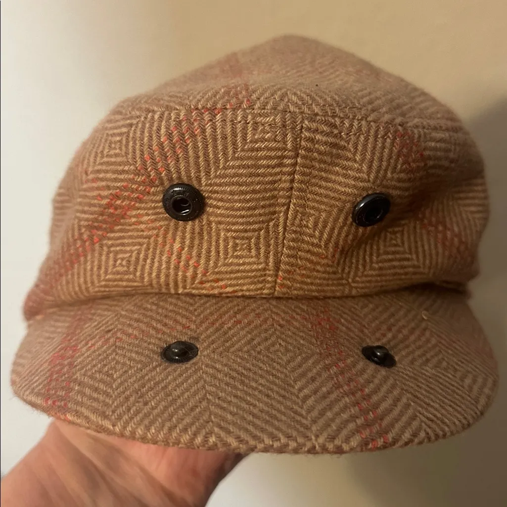 KANGOL Unisex Neo Tweed Hudson Cap Brown - Image 4