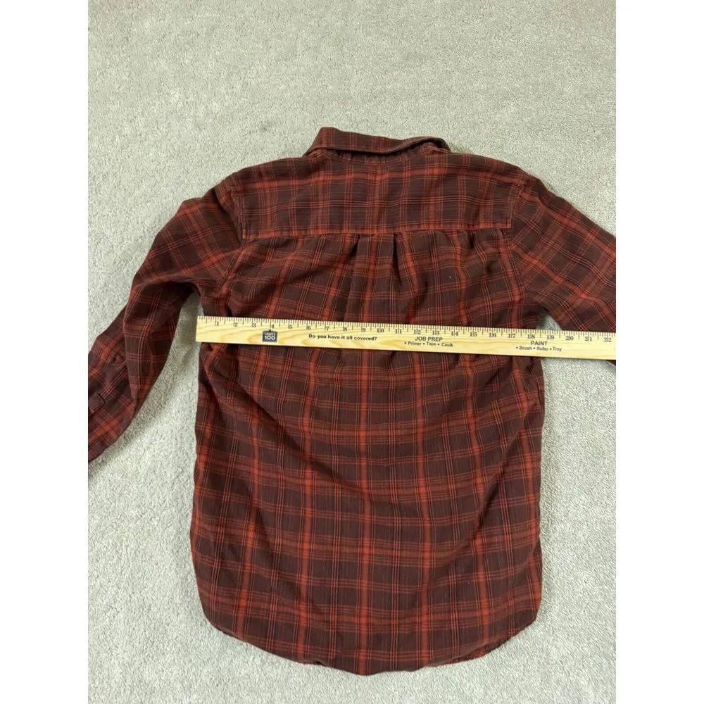 The North Face Shirt Womens Small Red Multi Plaid Long‎ Sleeve Button Up Outdoor - Image 6