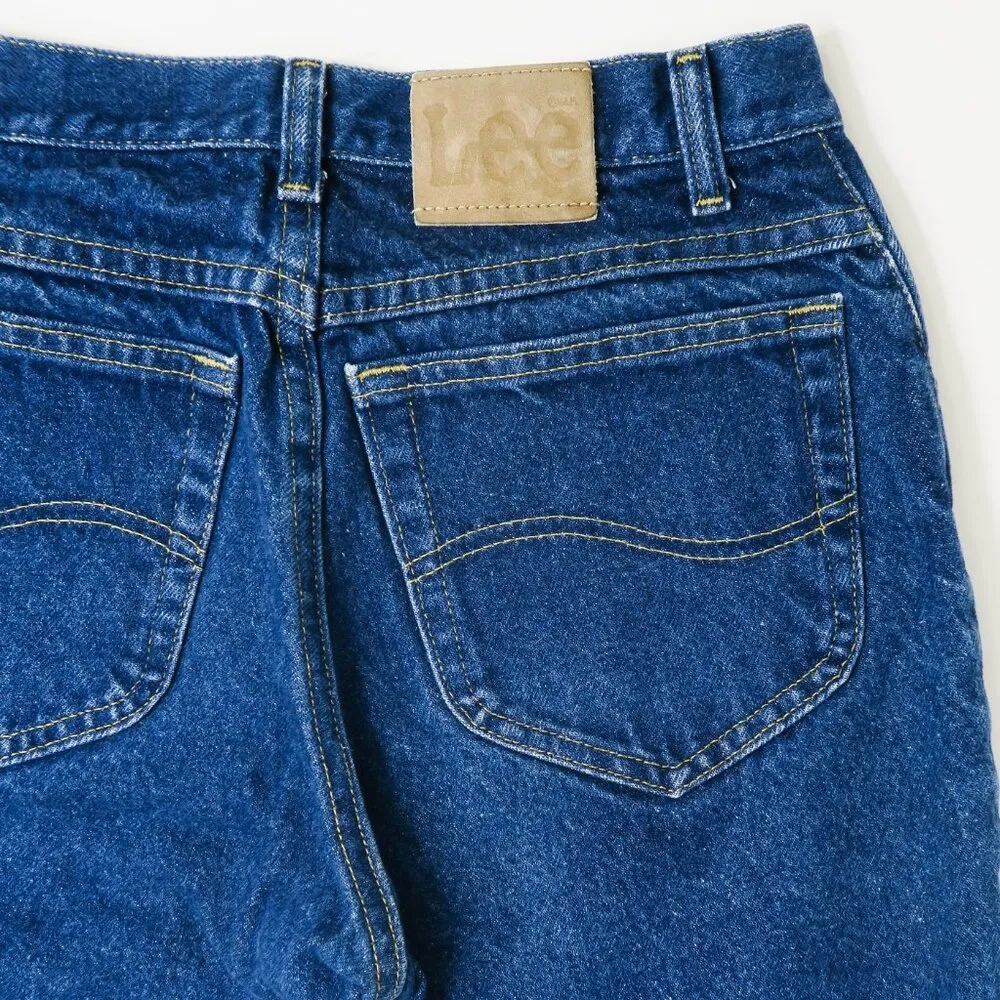 Vintage 90s Lee Dark Wash Mom Jeans - Image 7