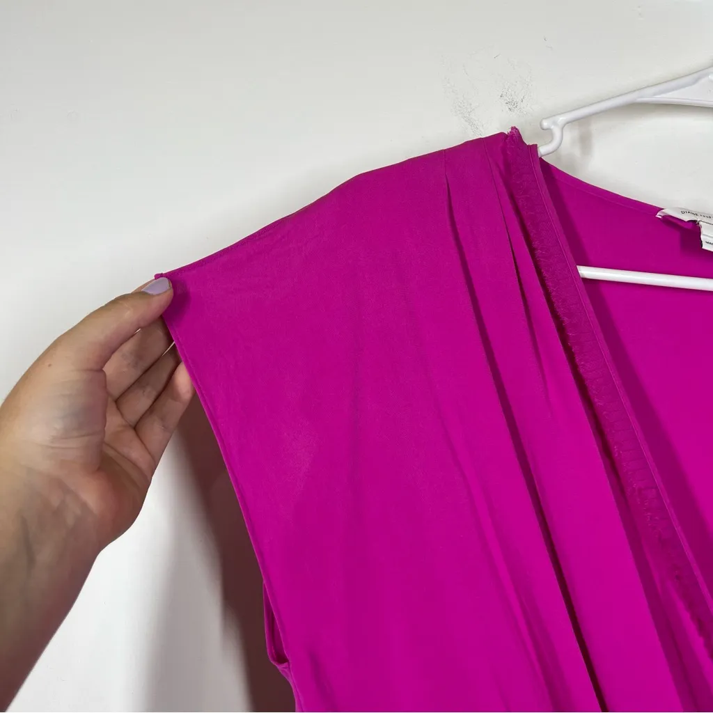 FLAW DVF Diane Von Furstenberg Silk Mateo Dress Size 6 - Image 5