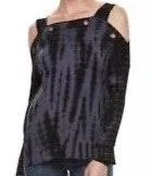 Rock & Republic Tie Dye Cold Shoulder Sweater - Image 7