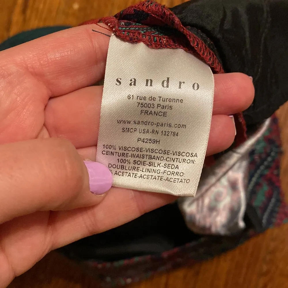 Sandro Paisley Print Trouser Pant - Image 4