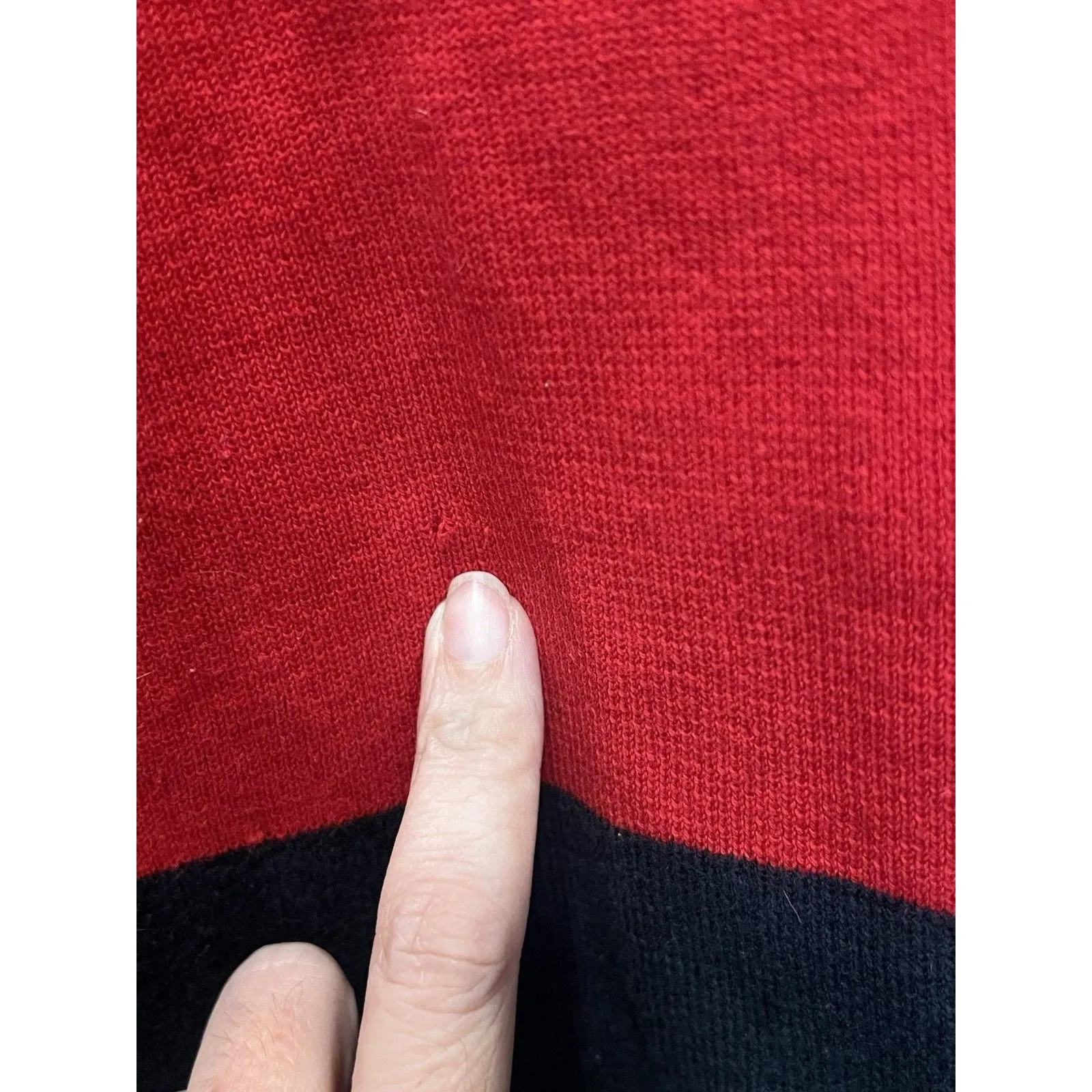 Cappagallo Cardigan Women's Vintage 80s Sz M Nautical Red Blue Gold shoulder Pad Size M - Image 7