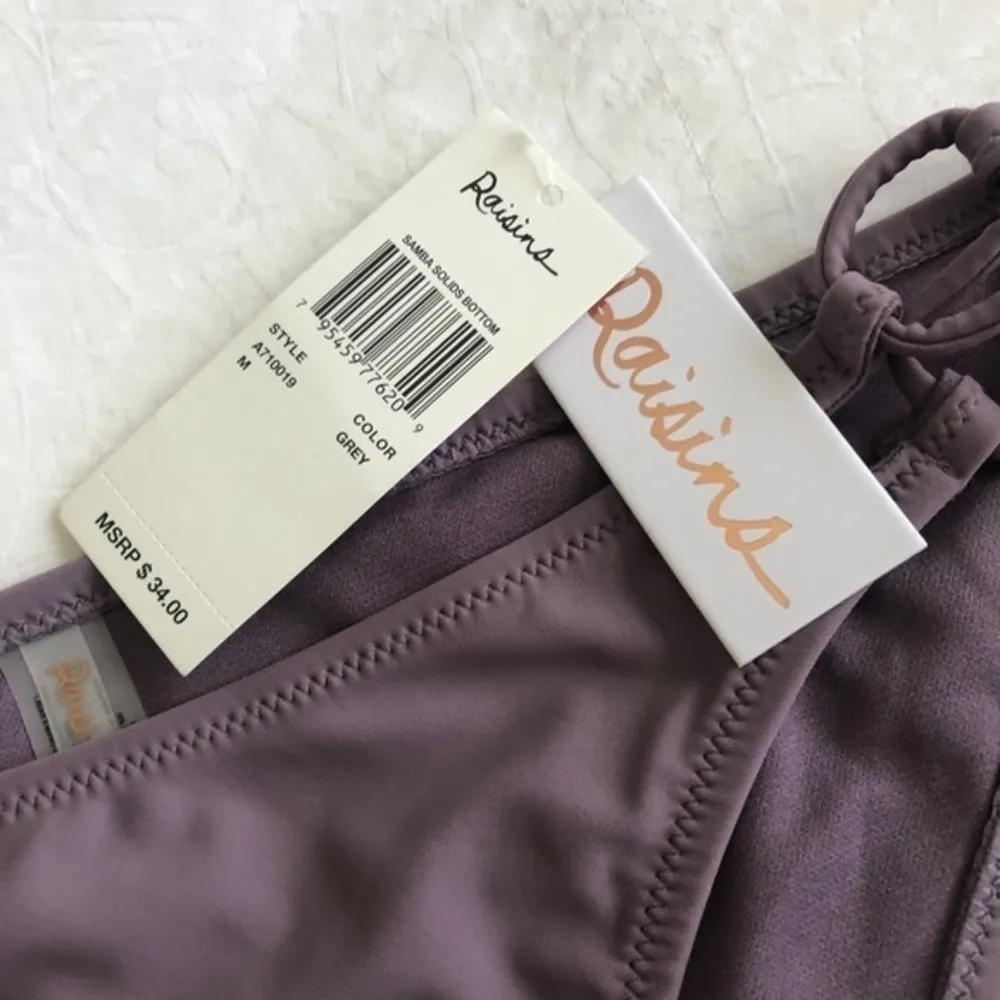 🔵 SALE 3/$25 RAISINS BIKINI BOTTOM SWEET TIE SIDE LACEUP HIP M - Image 7