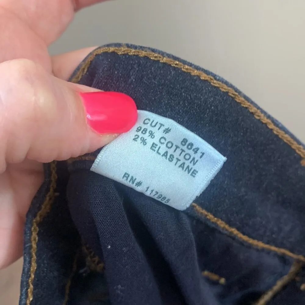 J Brand Maria Dark Wash Skinny Jeans in Starless - Image 4