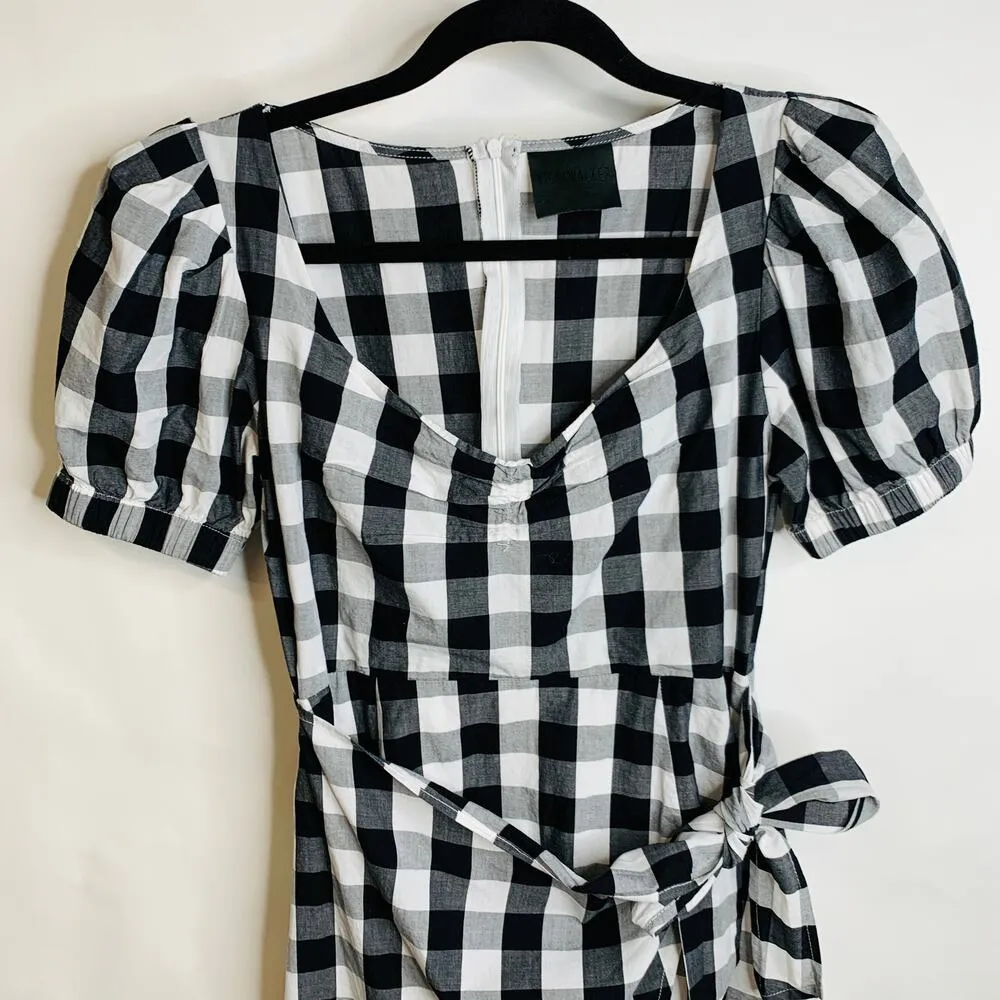 Nightwalker Black White Checker Dress Sz Small - Image 7