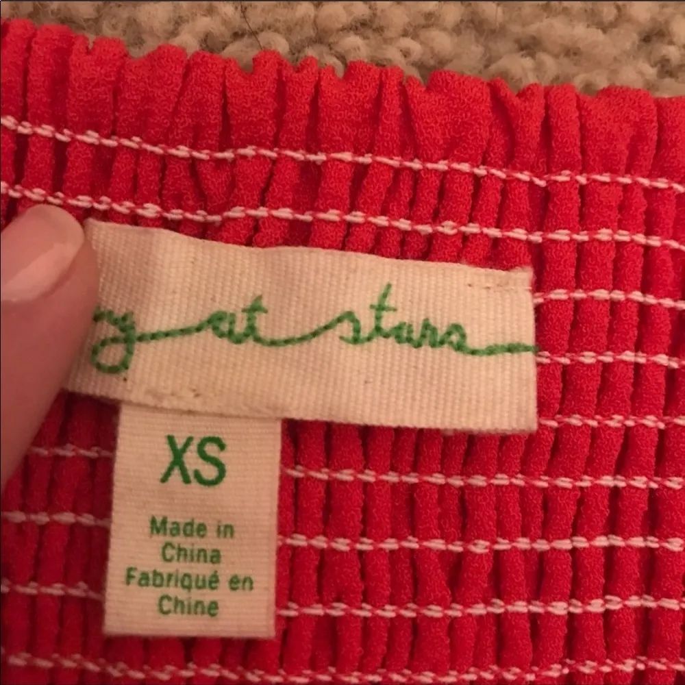 Staring @ Stars Embroidered Bodice Strapless Dress Size XS - Image 4