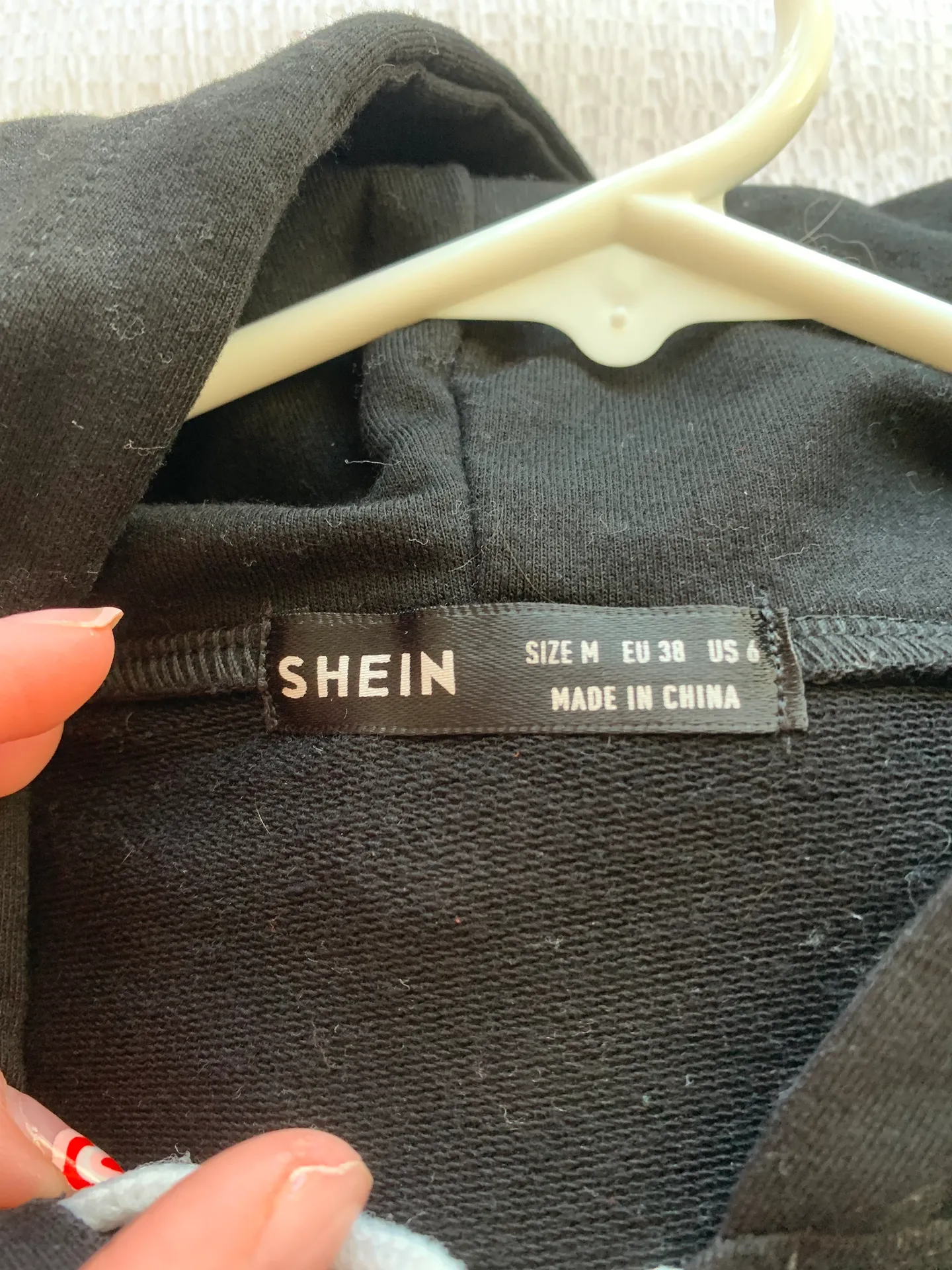 SheIn Cropped Black Zip up - Image 3