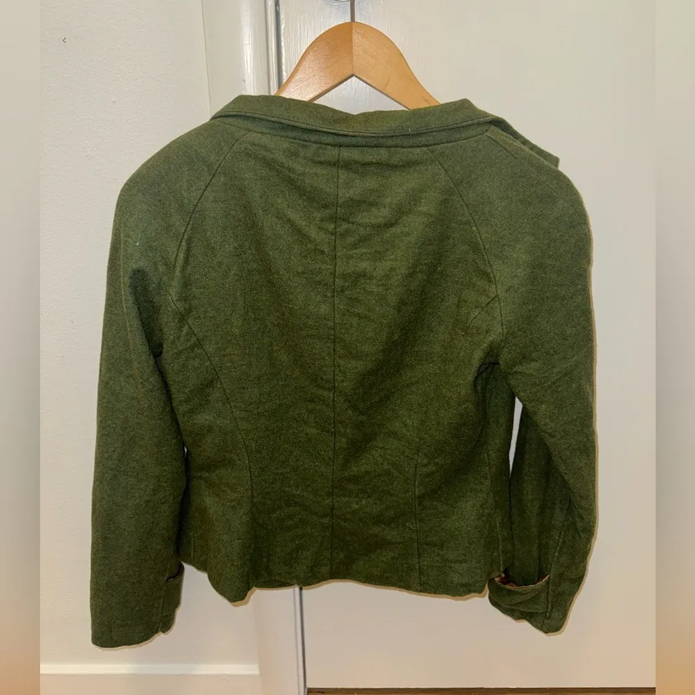 Firuze San Francisco Wool Blazer Green - Image 4