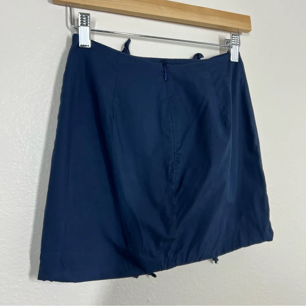 Lovers + Friends Navy Blue Ruffle Wilma Mini Skirt - Image 6