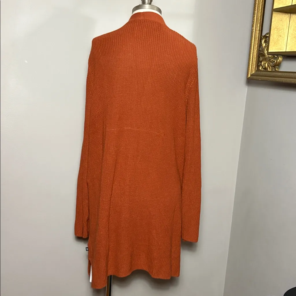 NEW GAP XL Open Cardigan Duster Sweater Gingerbread NWT - Image 2
