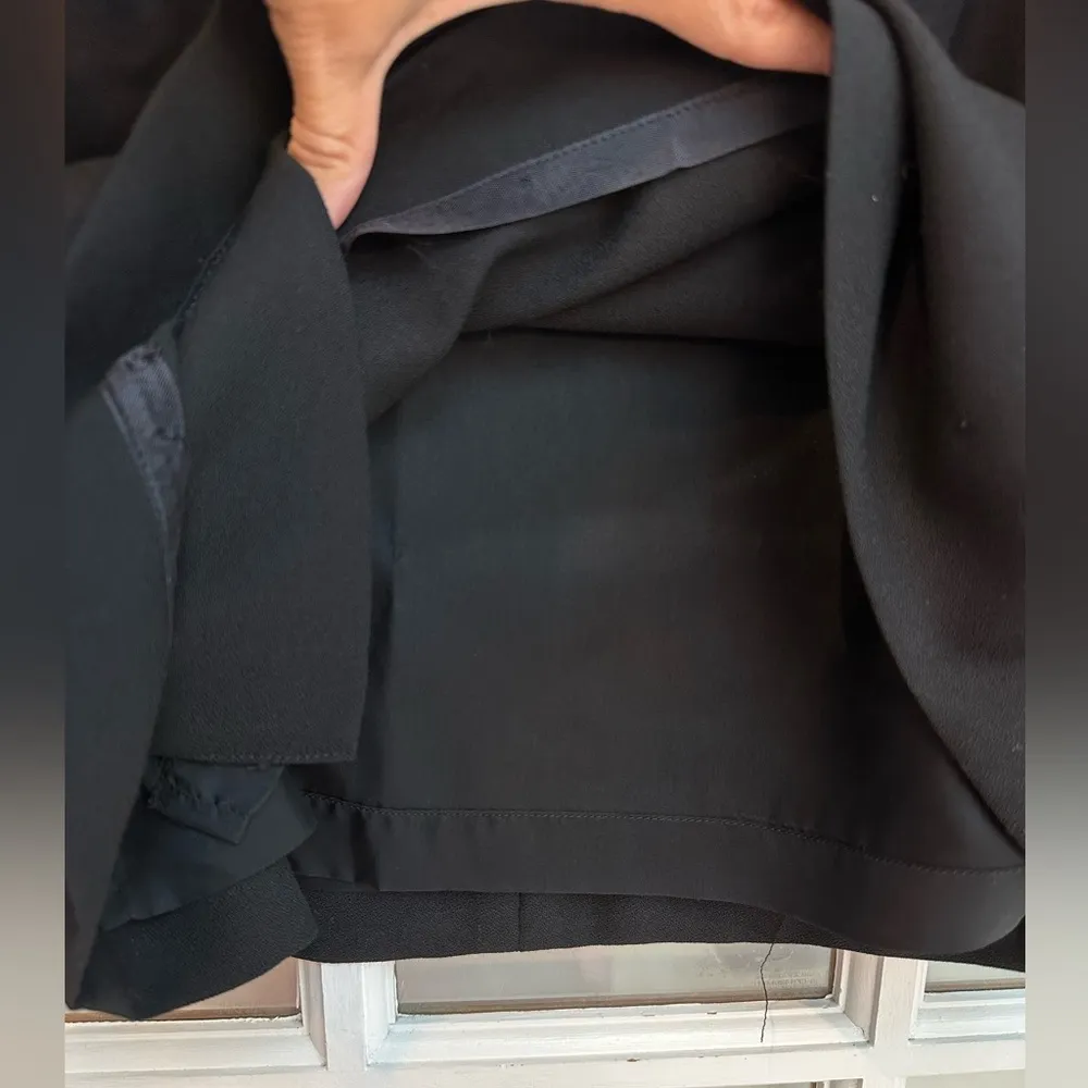 Vintage JNY Jones New York 70’s 80’s Black Wool Wrap A Line Skirt Women Size 14 - Image 6