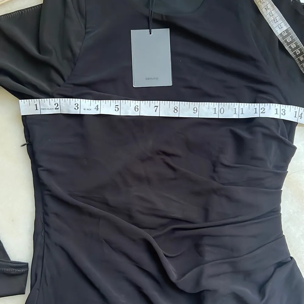 NWT NBD Black Mini Long Sleeve Dress - Image 7