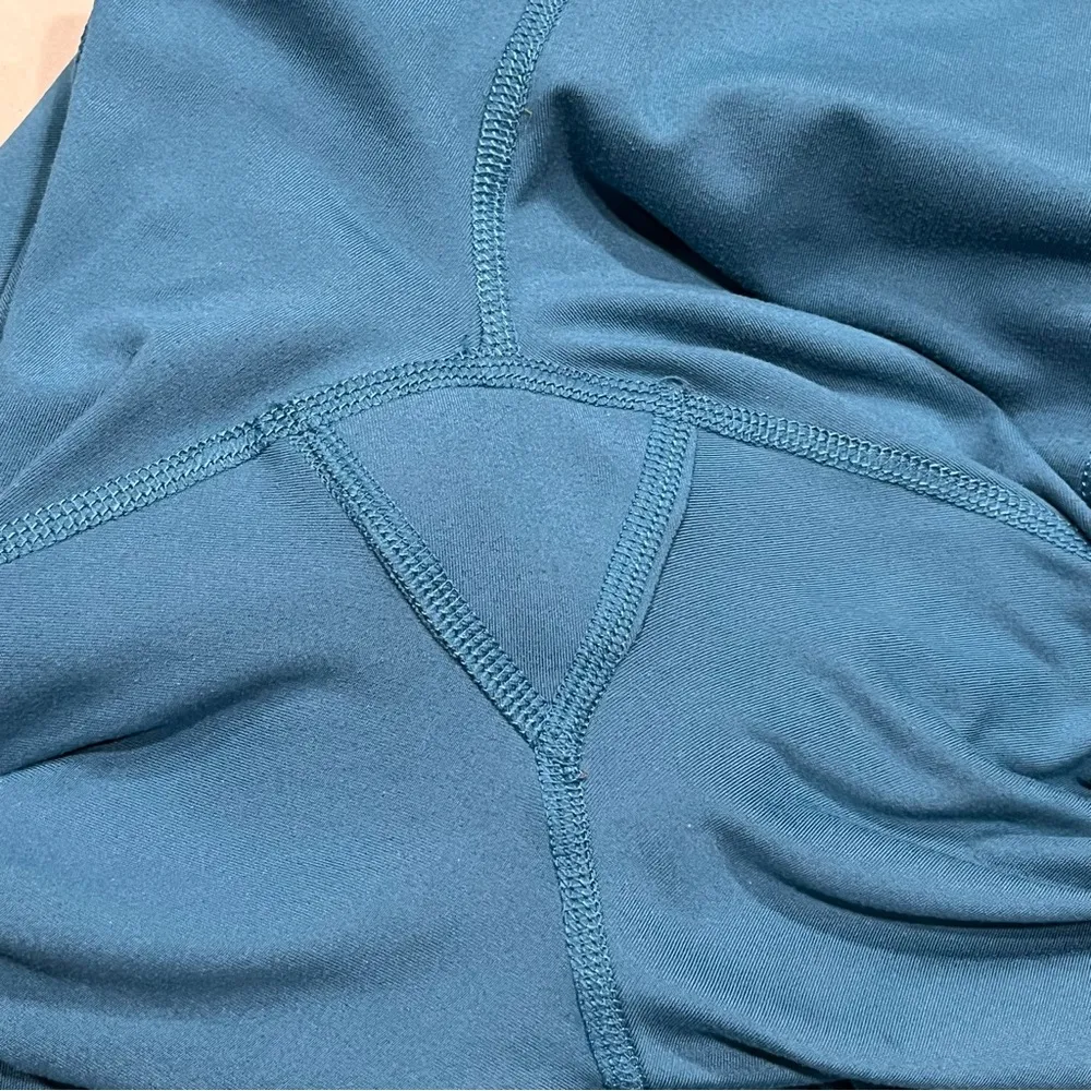 Girlfriend Collective Compressive High Rise Crop Legging Teal Blue size XS - Image 7