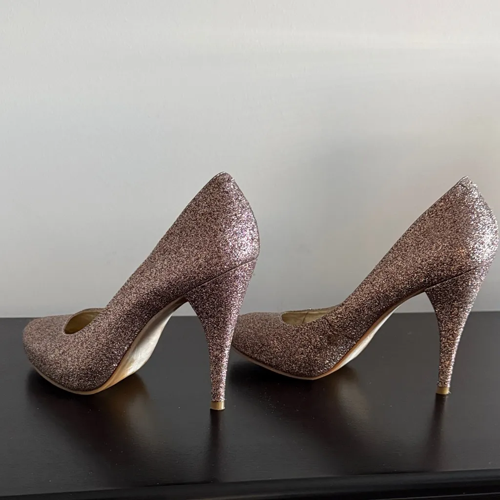 Steve Madden Glitter Heels Sz 6.5 - Image 7