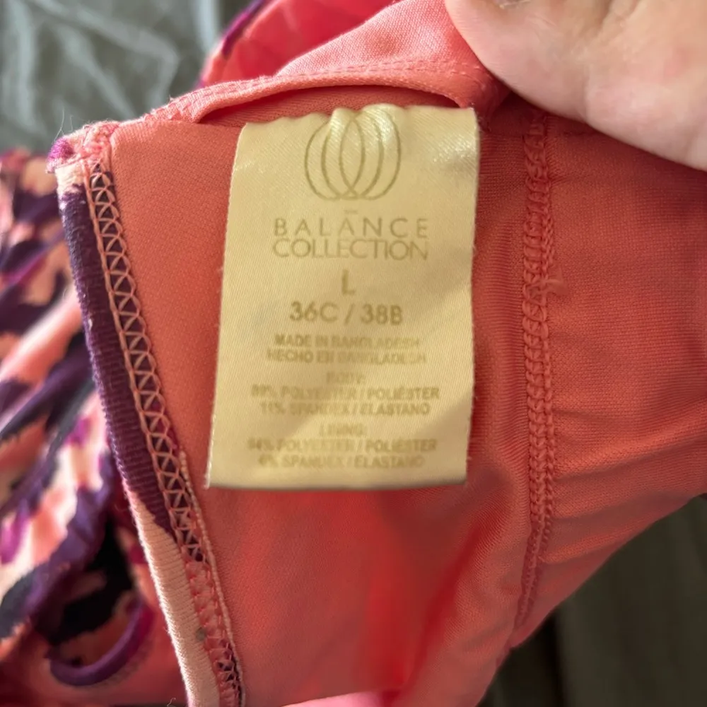 Balance Collection Pink and Purple Racerback Sports Bra - Image 5