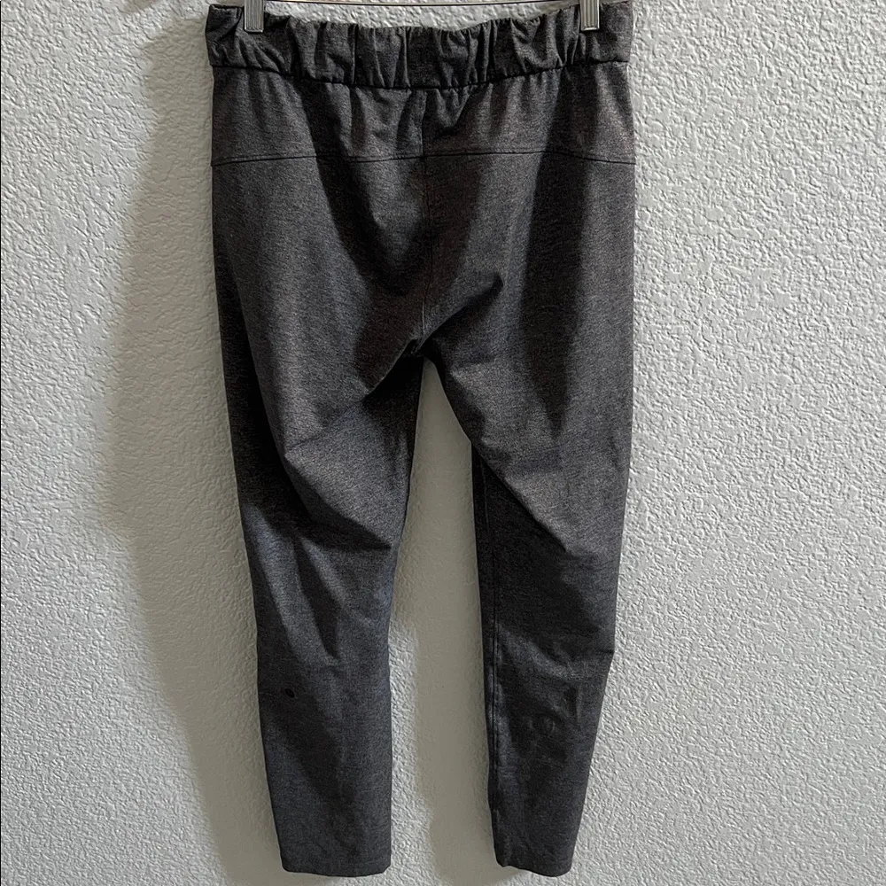 Lululemon On The Fly Pant 28" Heathered Gray Black Pull On Size 6 - Image 7