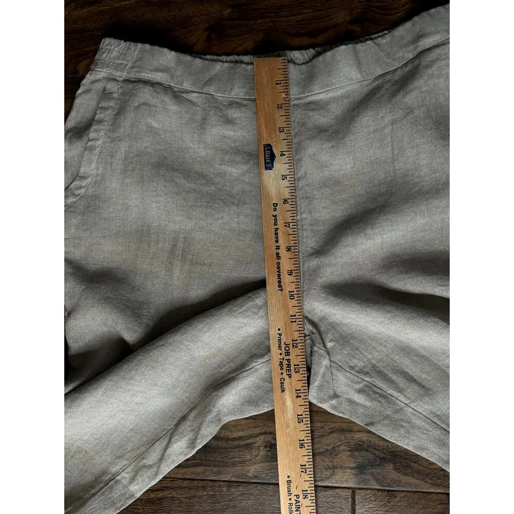 Charter Club Luxury womens size PXL pants Linen cropped Cruises, minimalist - Image 4