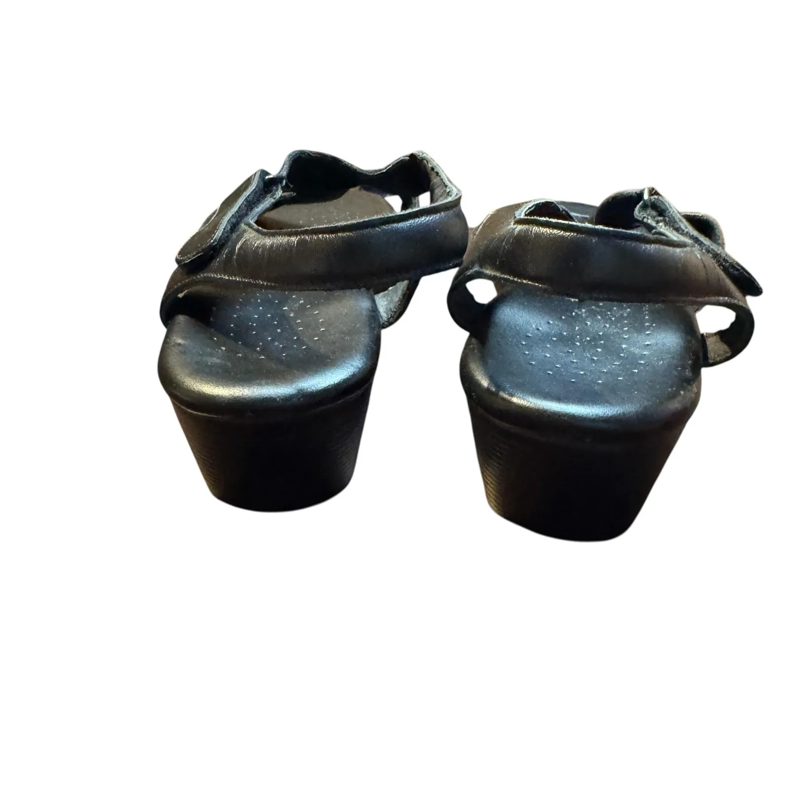 SAS Tripad Comfort‎ Shoes Womens Size 10 Wide Leather Low Heel Sandals L4 208830 Black - Image 8