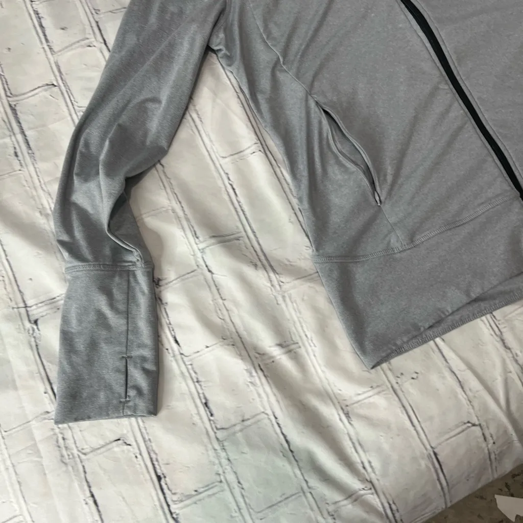 Free Country Gray Full Zip Hoodie Hooded Lightweight Jacket Women’s XL Lightwght - Image 4