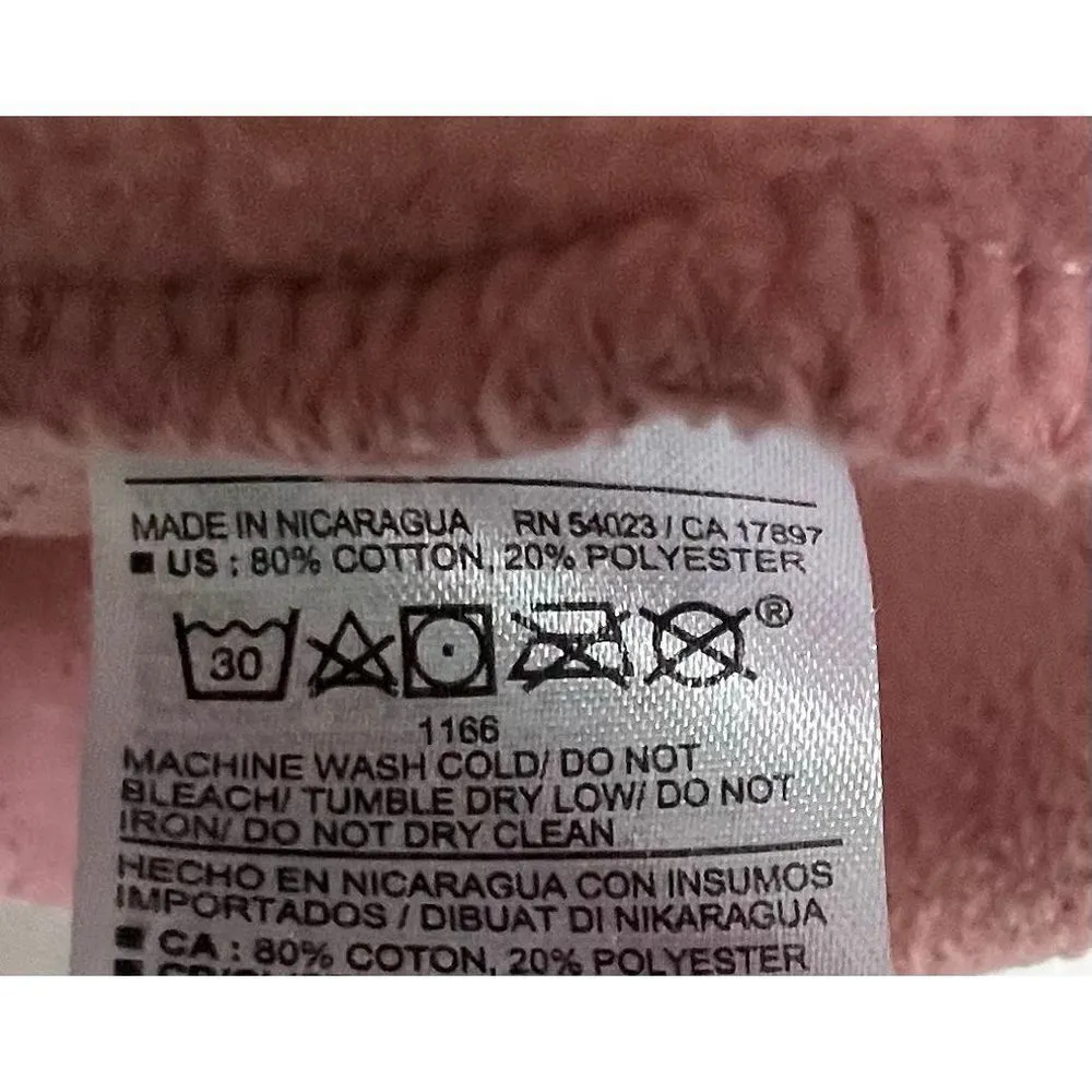 Old Navy Pink Superhero Graphic Warm Cropped Crewneck Sweatshirt - Image 3