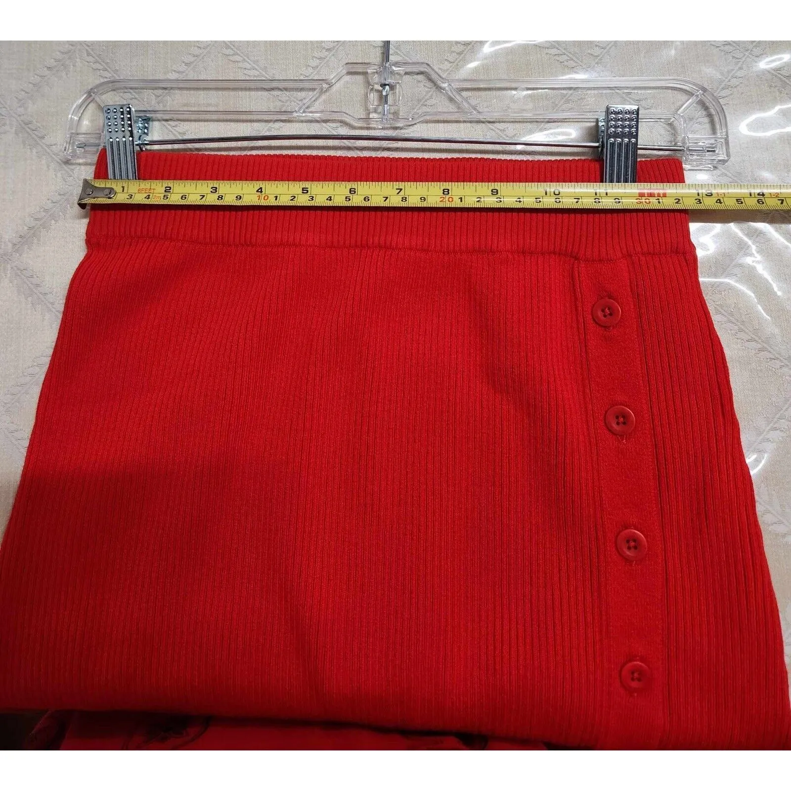 LITA BY CIARA  revolve True Rib Skirt in Fiery Red Size M. B30 - Image 5