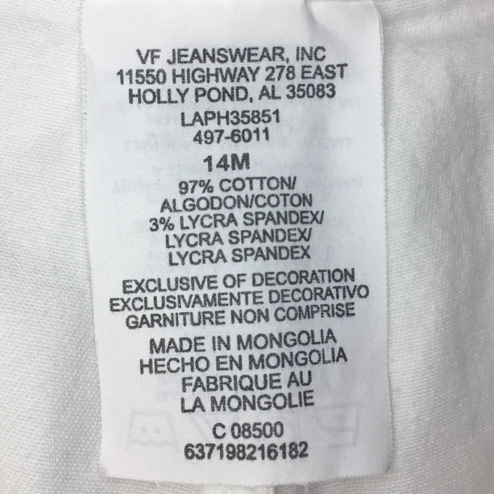 LEE Khakis Women’s White Denim Shorts, Plus 14 M - Image 9