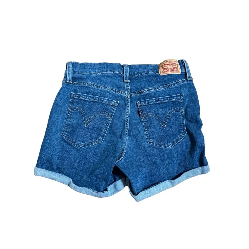 Levi’s Mid Length Shorts Mid Rise 4” inseam Roll Tab Sz 27 - Image 2