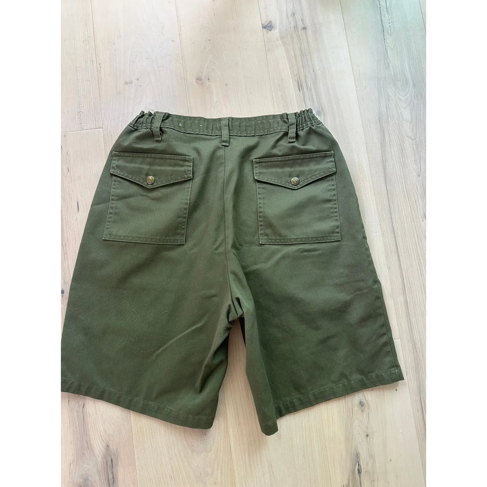 Vintage Boy Scout Uniform Shorts Green Utility Gorpcore Workwear Looks Size M/L - Image 7
