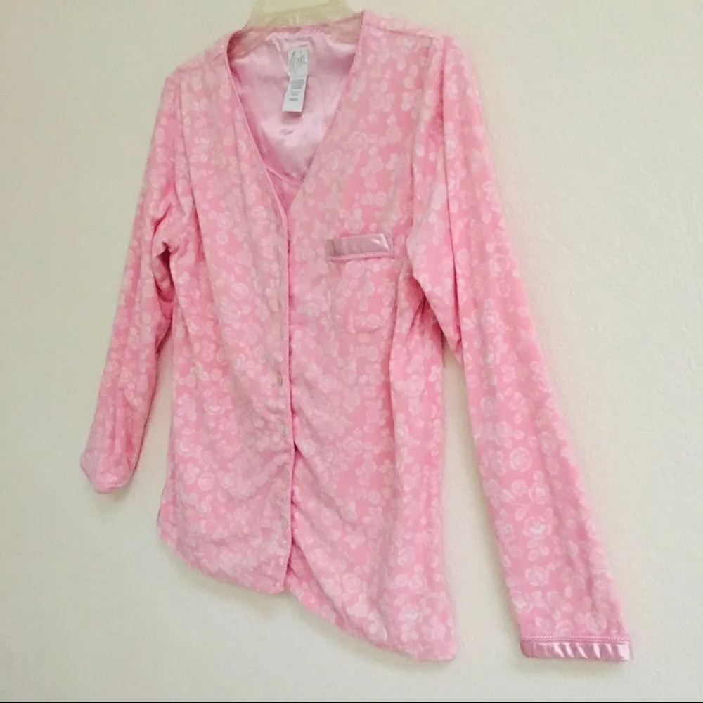 American Eagle  Aria pink fleece pajama set S - Image 2