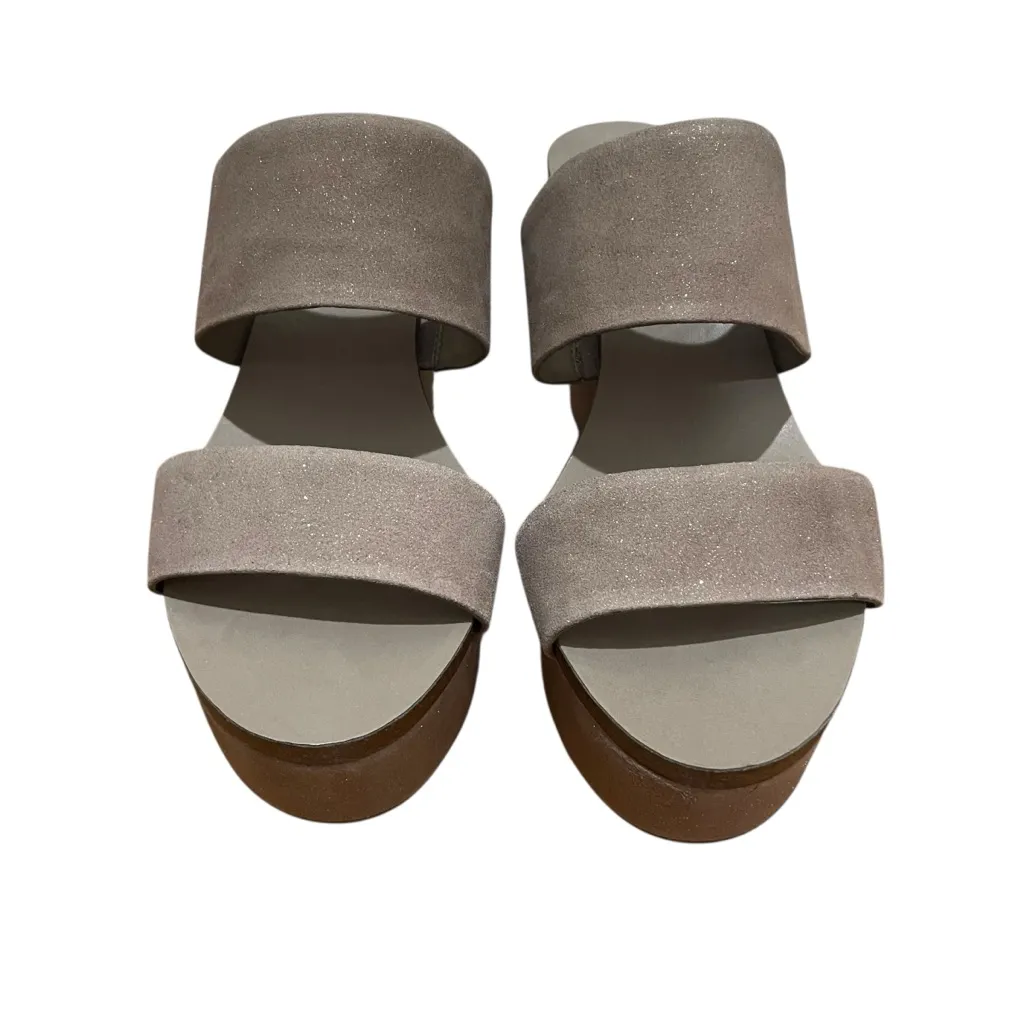 Vince Camuto Varenia Wedge Sandals Silver Grey Women’s Size 11 NWOT - Image 6