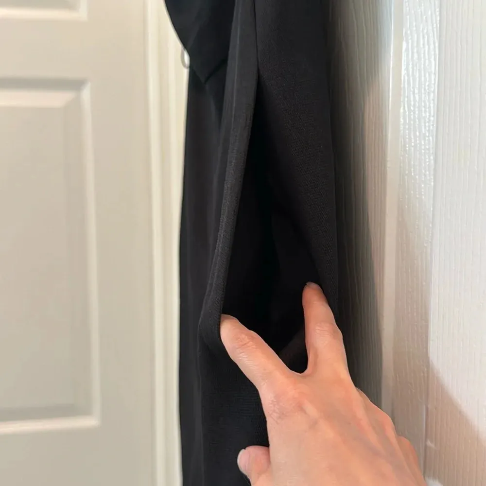 Babaton Aritzia  Flutter Strapless Wide Leg Jumpsuit Black Size 8 - Image 9