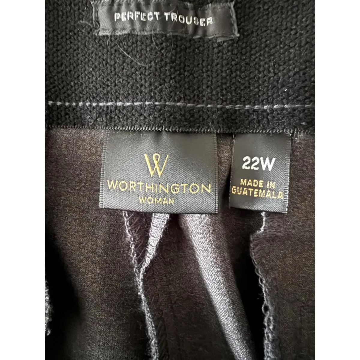 NEW Worthington Women's Perfect Trouser Size 22W Pants Grey Solid Office Work - Image 6