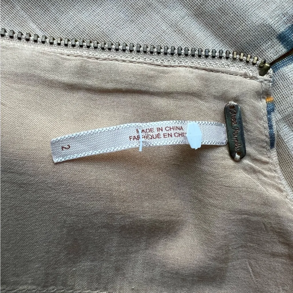 Free People Bing Bang Multicolor Floral Aztec Metallic Sleeveless Mini Dress - Image 7