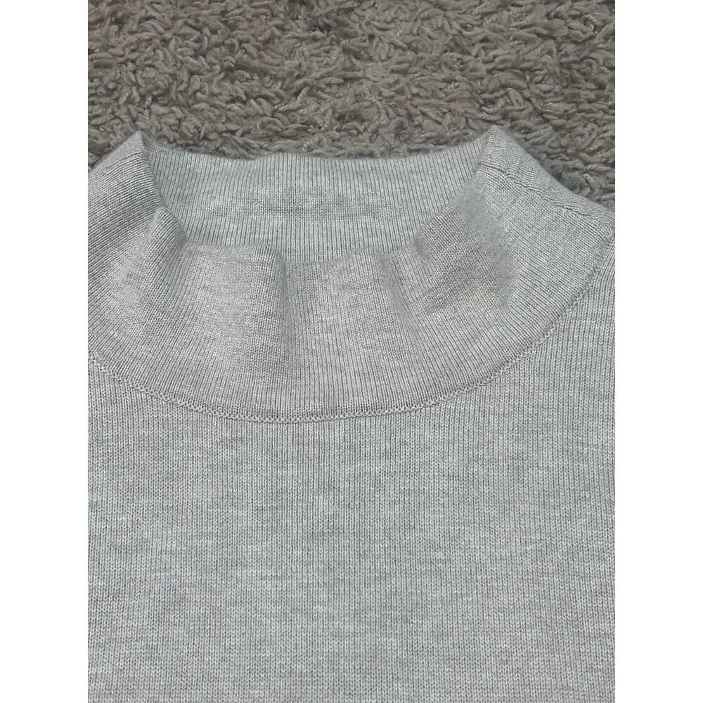 Aventura Women's L Geometric High Neck Sweater Dress Multicolor Casual Size L - Image 3